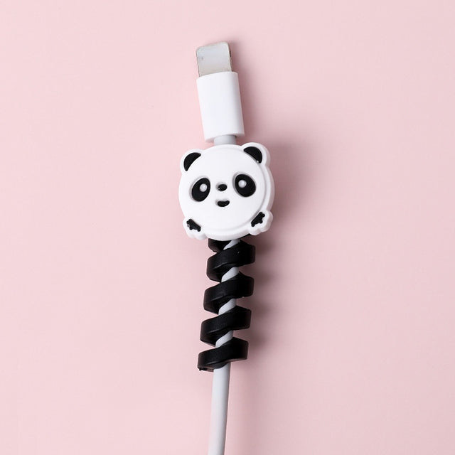 Protecteur et Organisateur de Câble USB en Spirale Cartoon