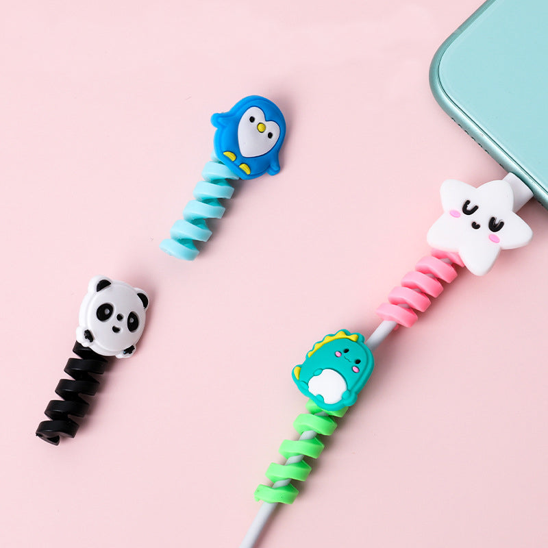 Protecteur et Organisateur de Câble USB en Spirale Cartoon