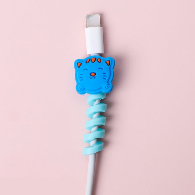 Protecteur et Organisateur de Câble USB en Spirale Cartoon