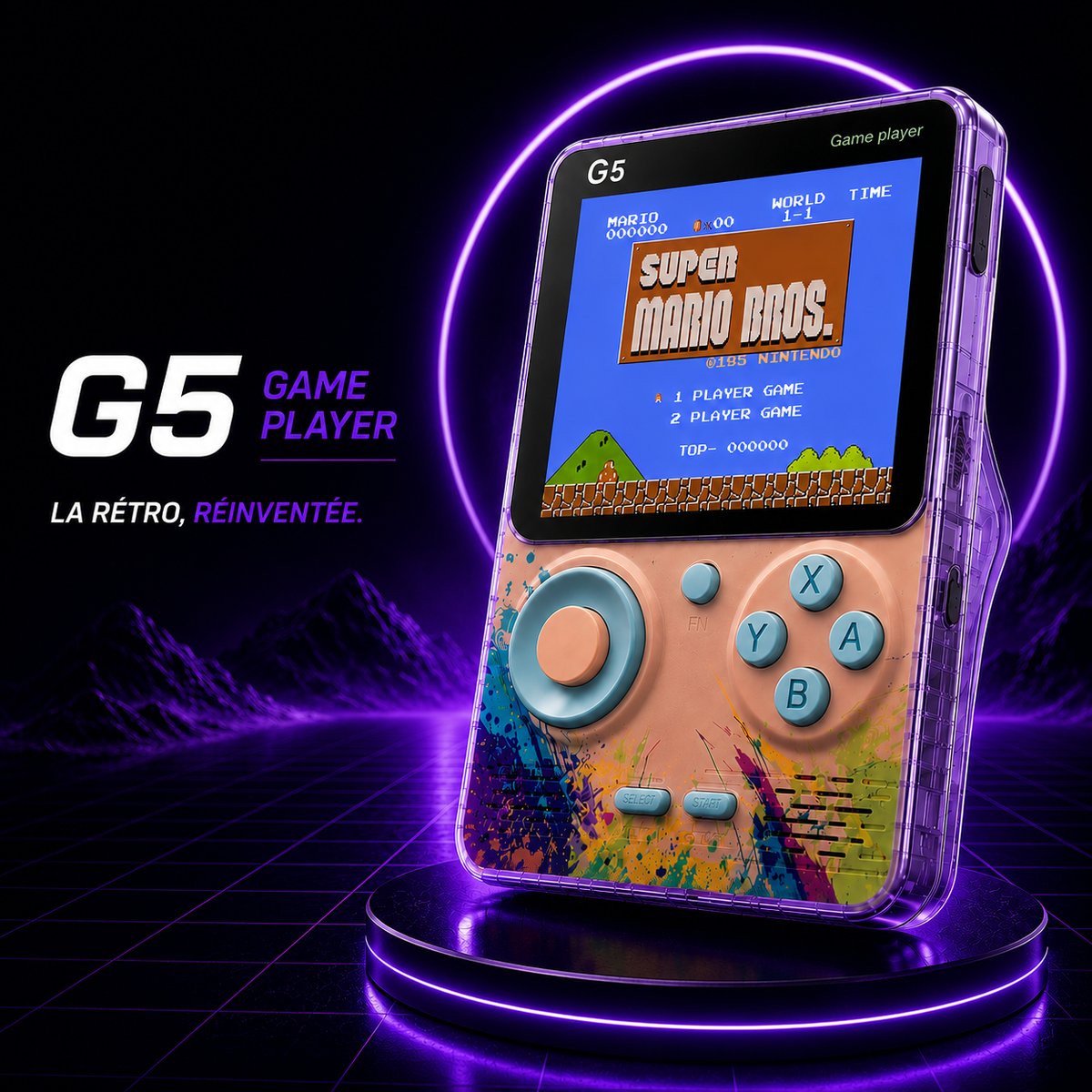 TechNova G5™ – Console Rétro Portable | 20 000 Jeux Inclus
