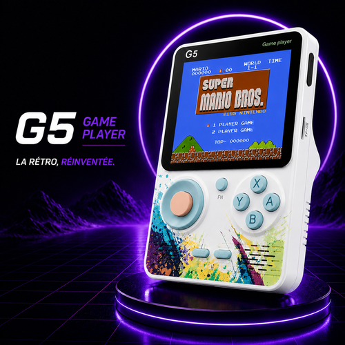 TechNova G5™ – Console Rétro Portable | 20 000 Jeux Inclus
