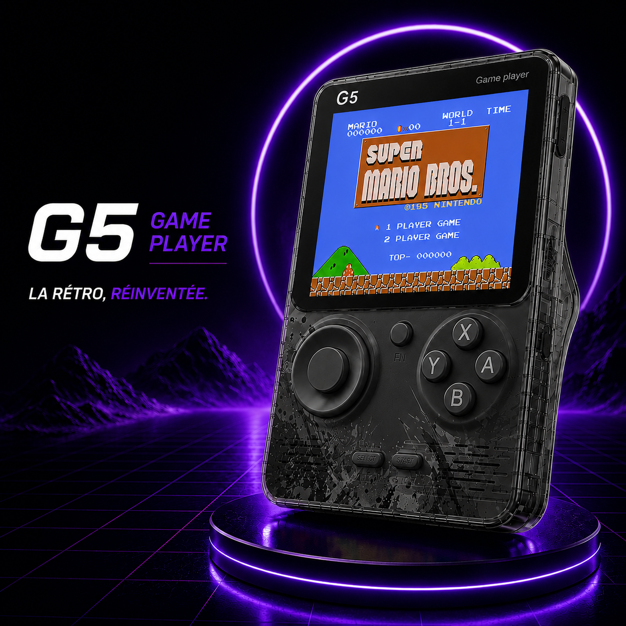 TechNova G5™ – Console Rétro Portable | 20 000 Jeux Inclus