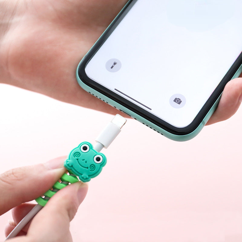 Protecteur et Organisateur de Câble USB en Spirale Cartoon